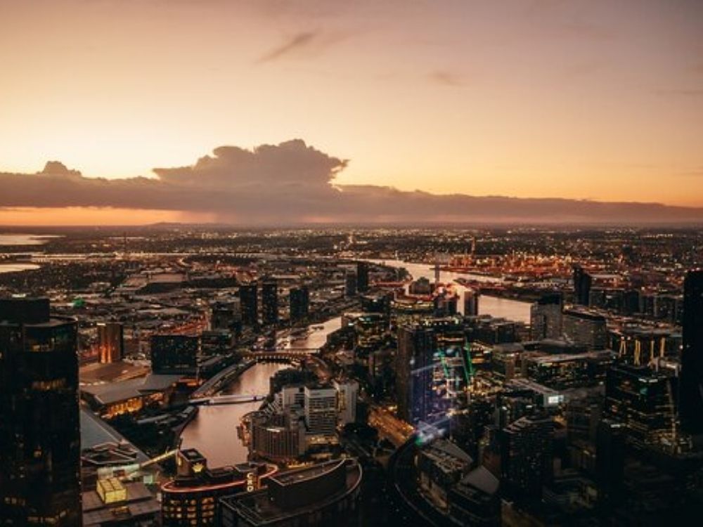 Sunset panoramic view from Melbourne Skydeck.
Redeemable with Flight Blue Club credits. Affordable flights from Australia to South America including Chile, Peru, Colombia, Argentina, Brazil.
